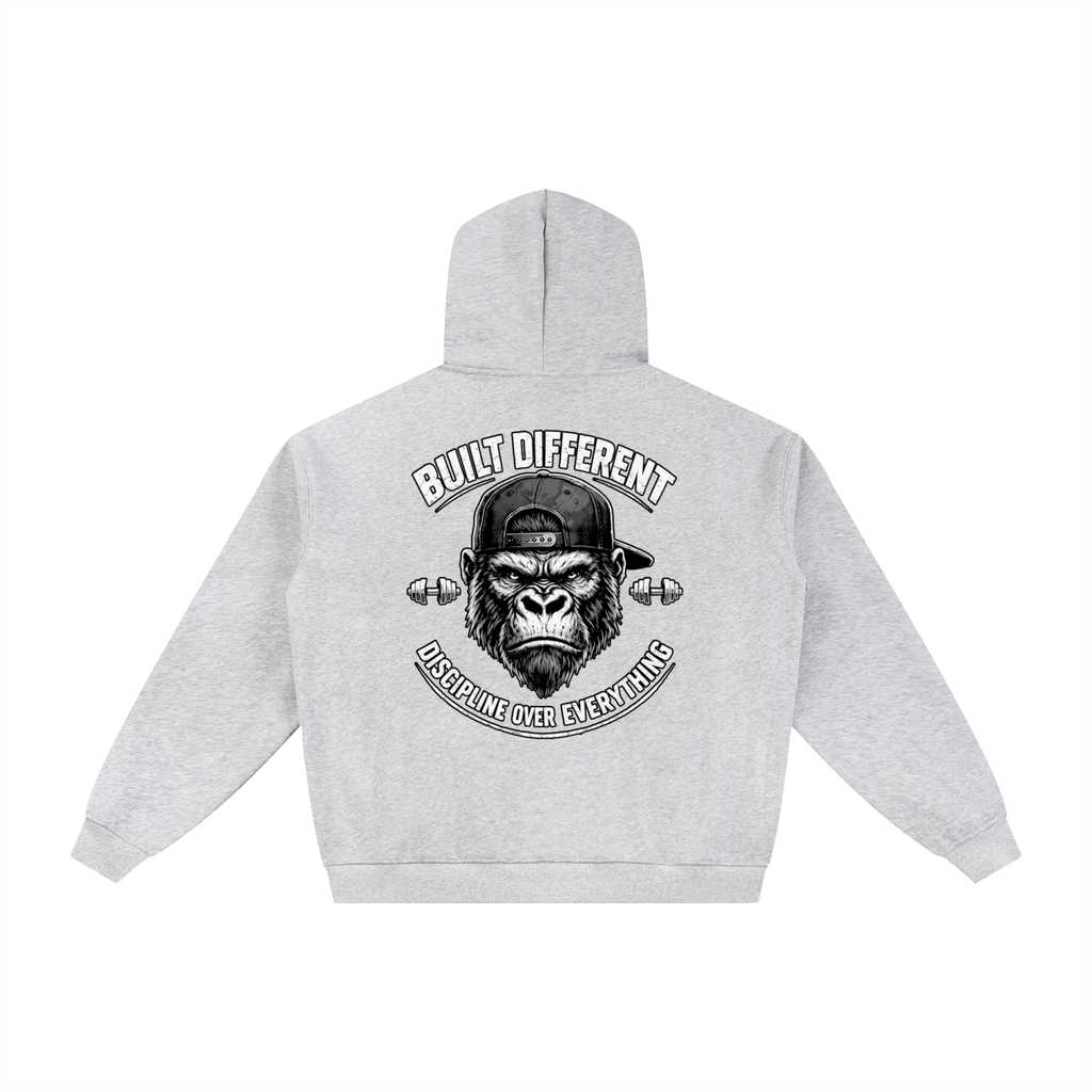 Built Different Fleece Zip-Through Hoodie