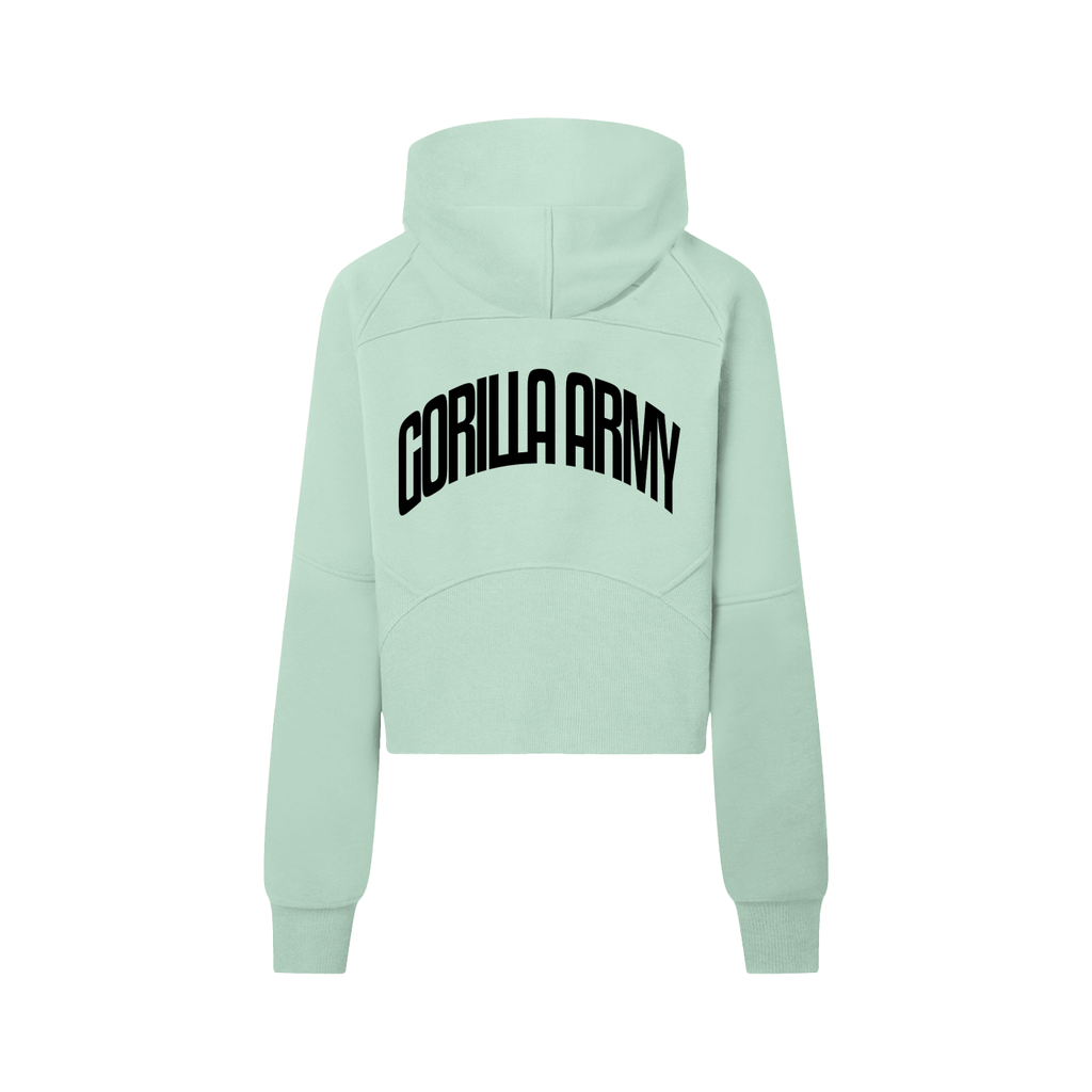 Cropped Half-Zip Hoodie