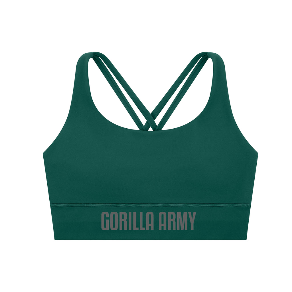 Gorilla Army Strappy Criss-Cross Sports Bra