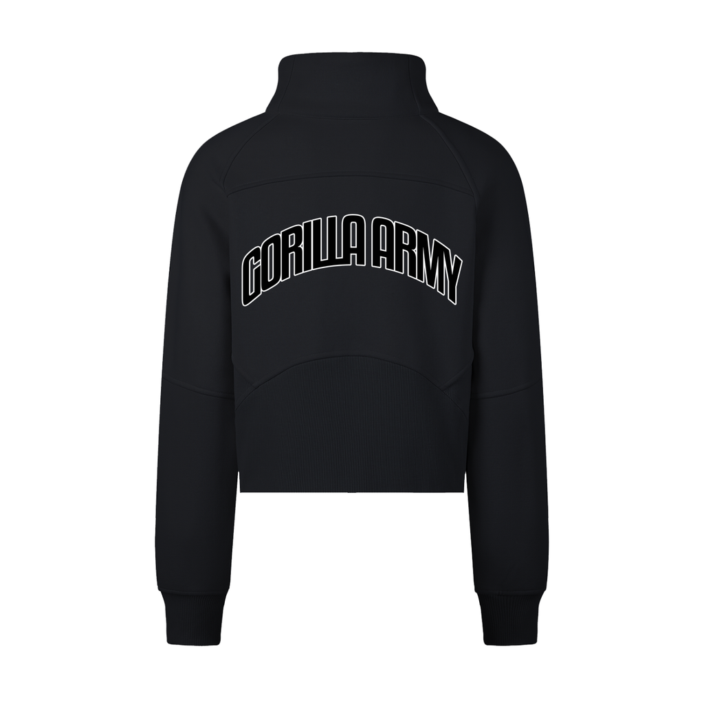 Cropped Half-Zip Sweatshirt
