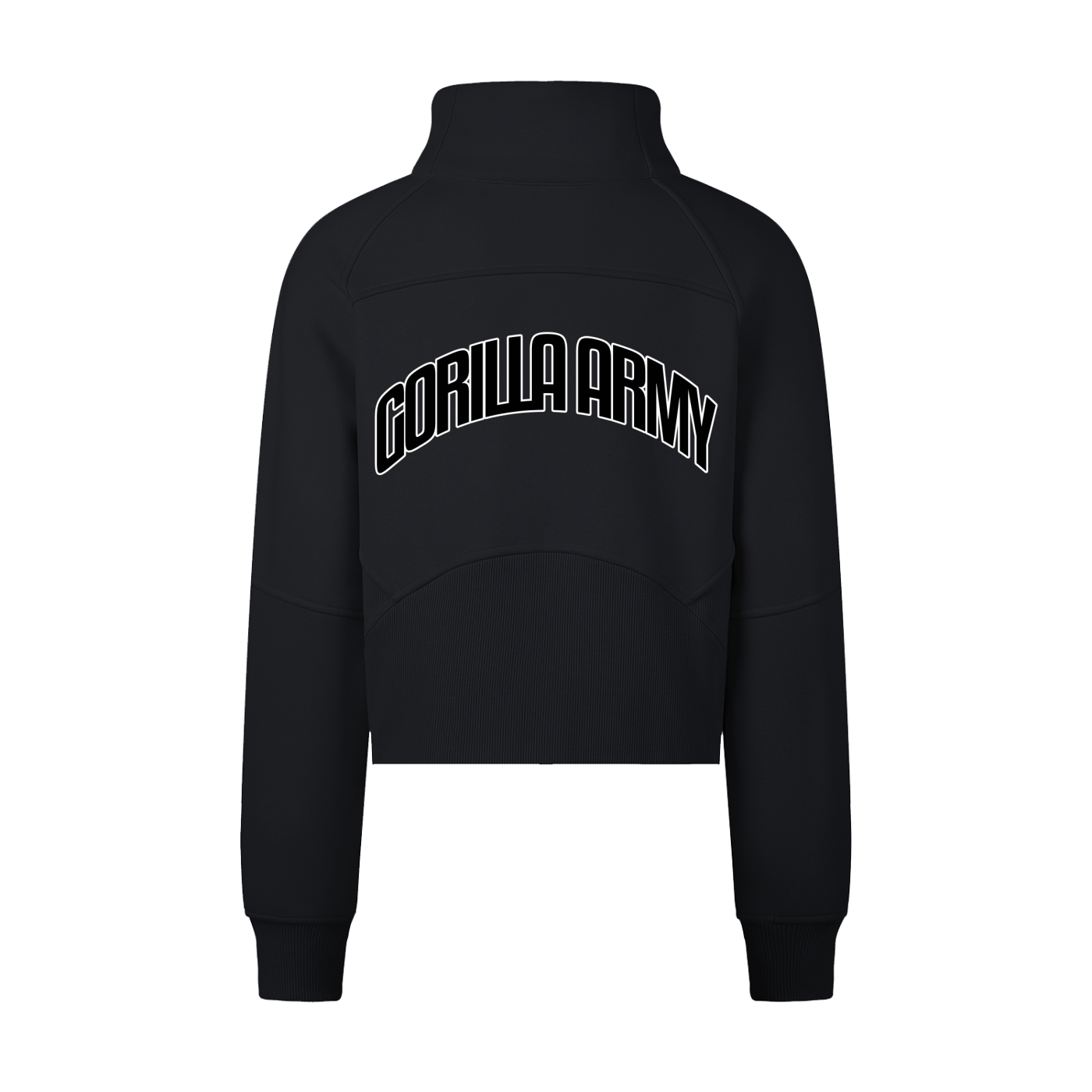Cropped Half-Zip Sweatshirt