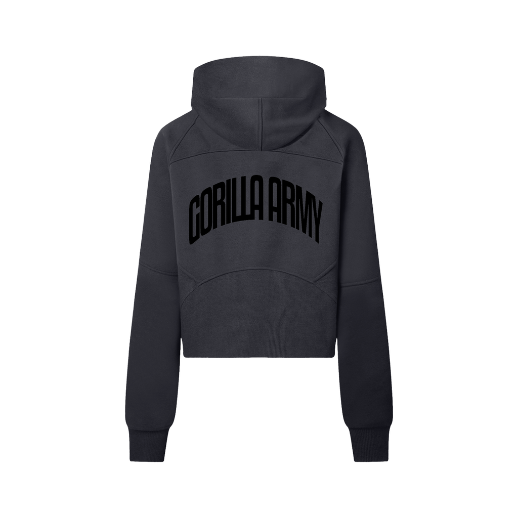 Cropped Half-Zip Hoodie