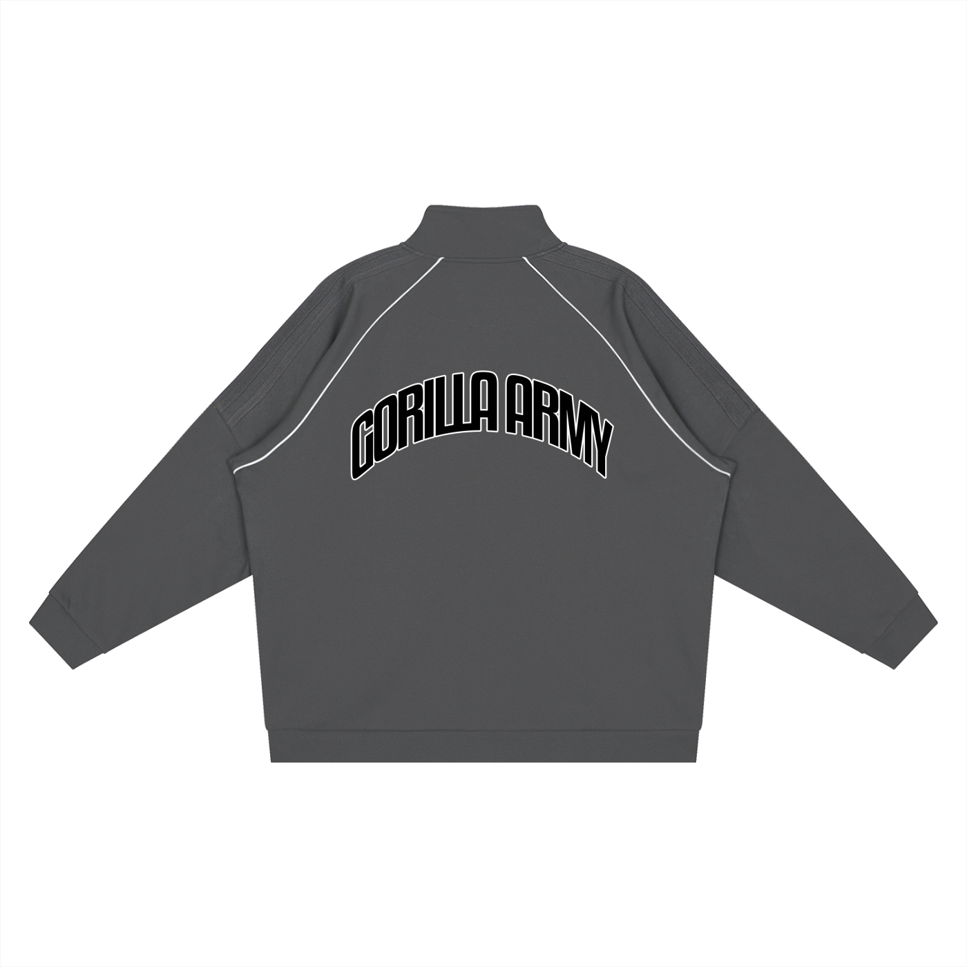 Reflection Striped Raglan Sleeve  Jacket