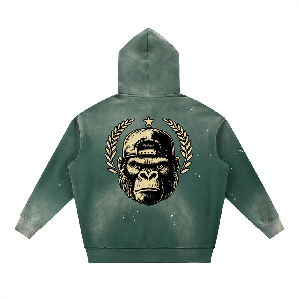 Loyalty Vintage Washed Frayed Fleece Hoodie