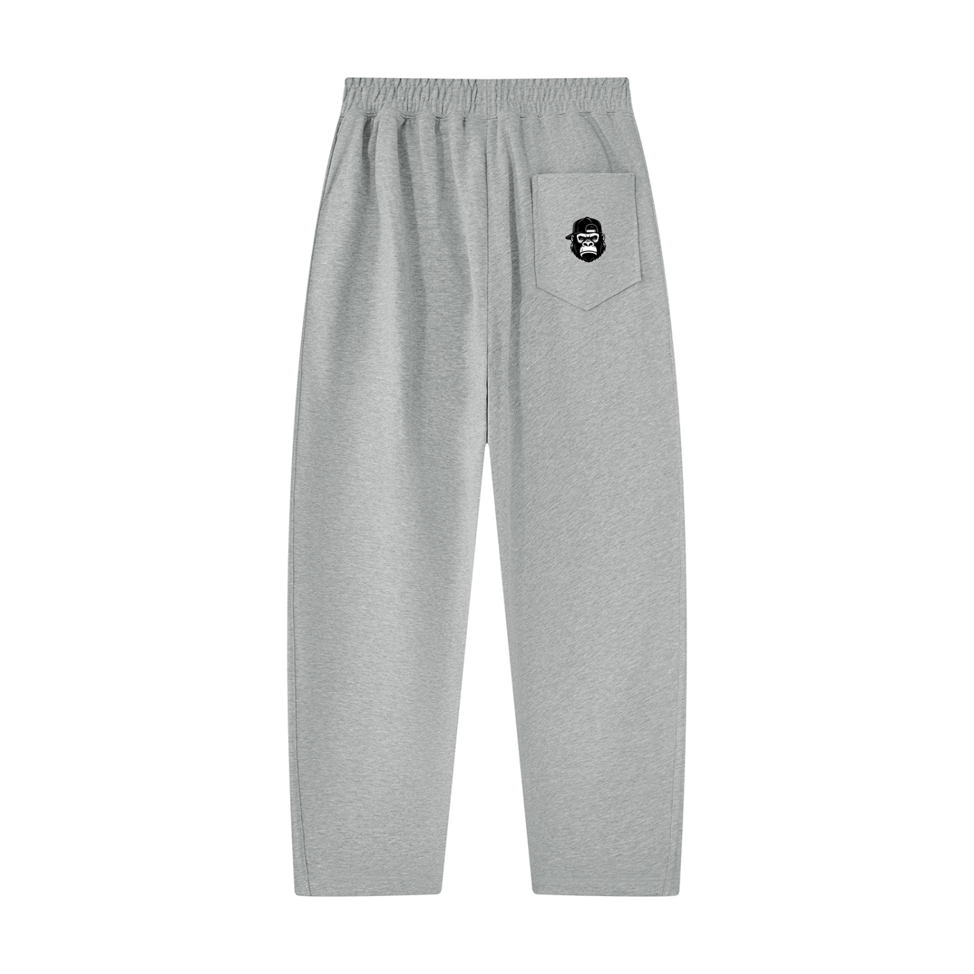 Unisex Tapered Straight Hem Sweatpants