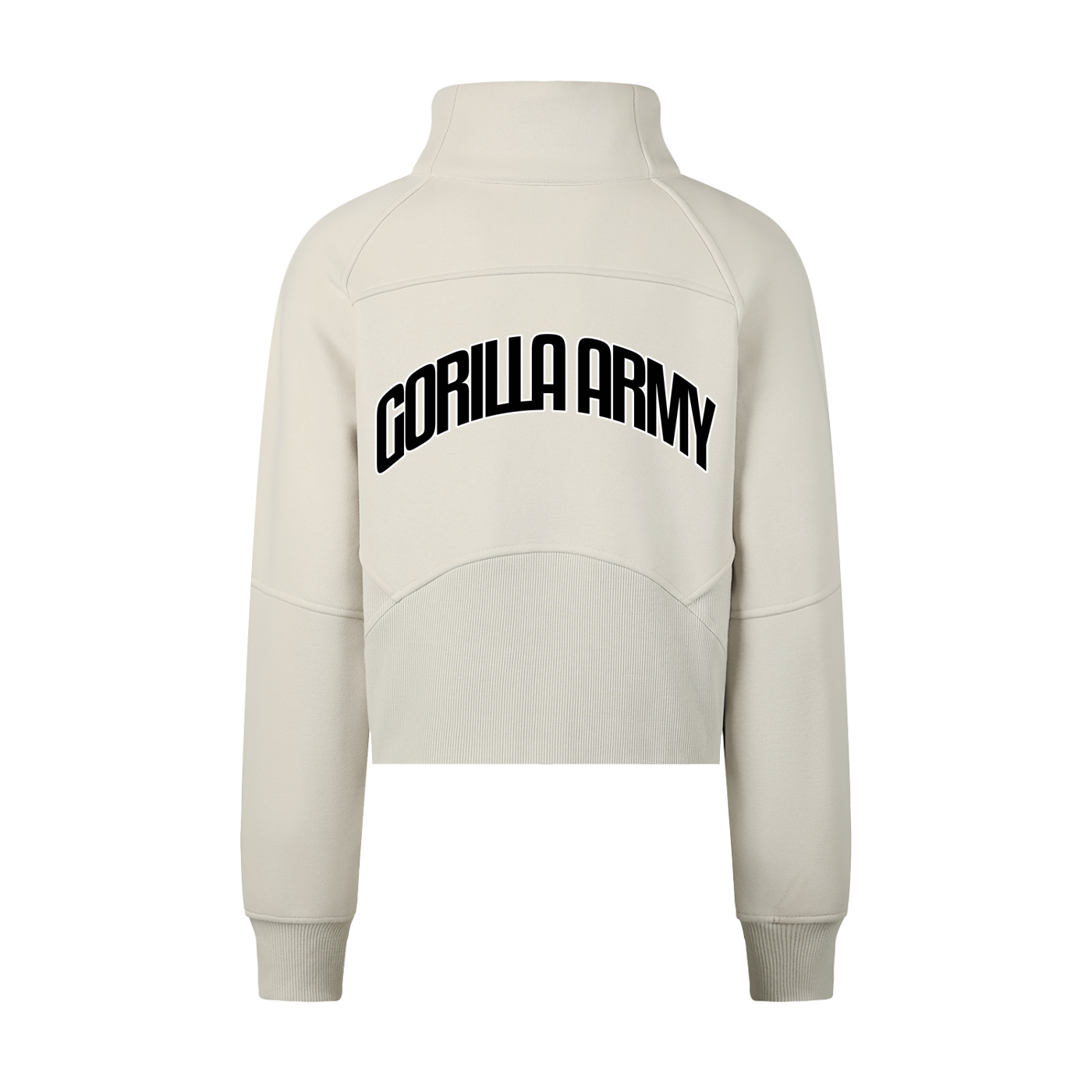 Cropped Half-Zip Sweatshirt