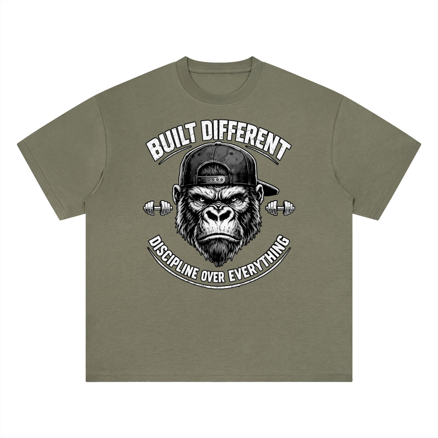 Built Different Men's Quick Dry Drop Shoulder T-Shirt