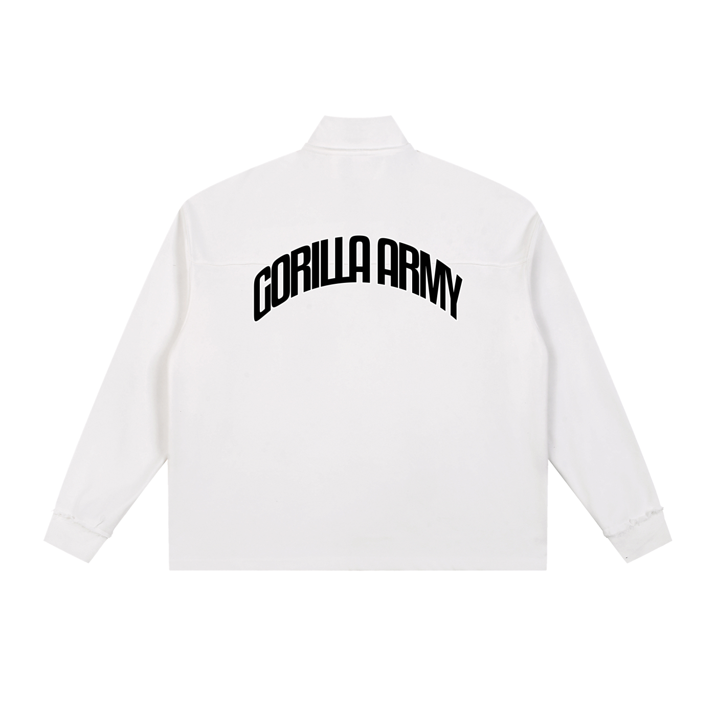Half-Zip Rolled Edge Fleece Sweatshirt