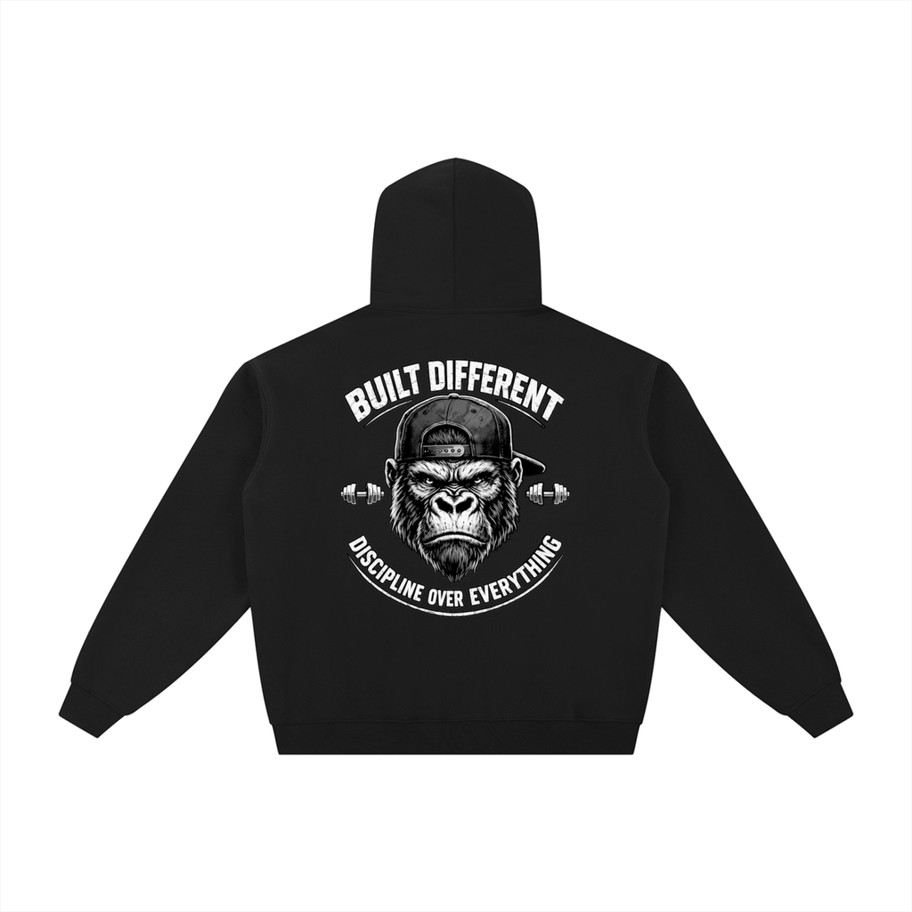 Built Different Fleece Zip-Through Hoodie