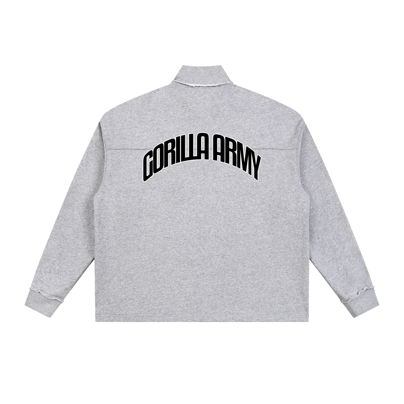 Half-Zip Rolled Edge Fleece Sweatshirt