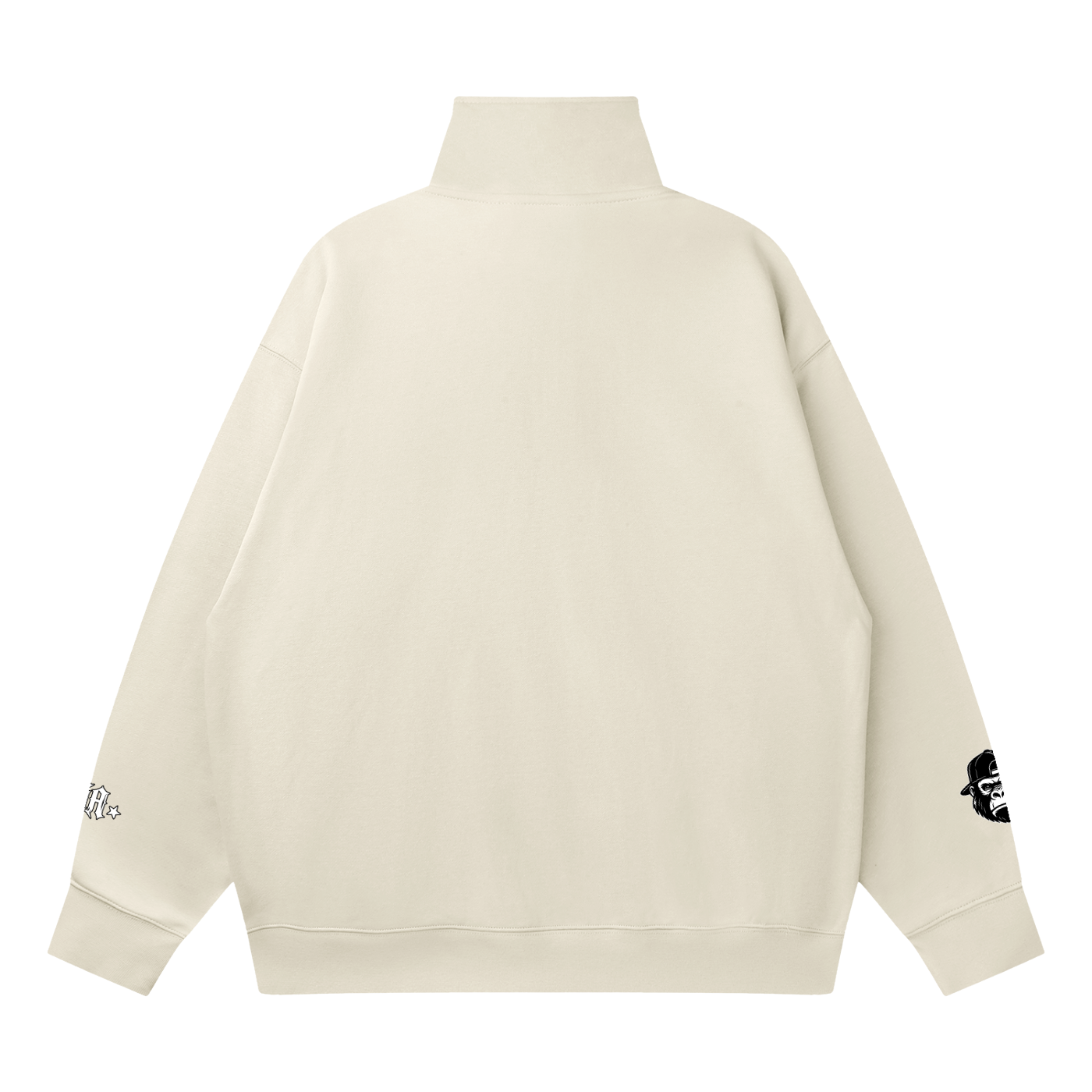Quarter-Zip Drop Shoulder Sweatshirt