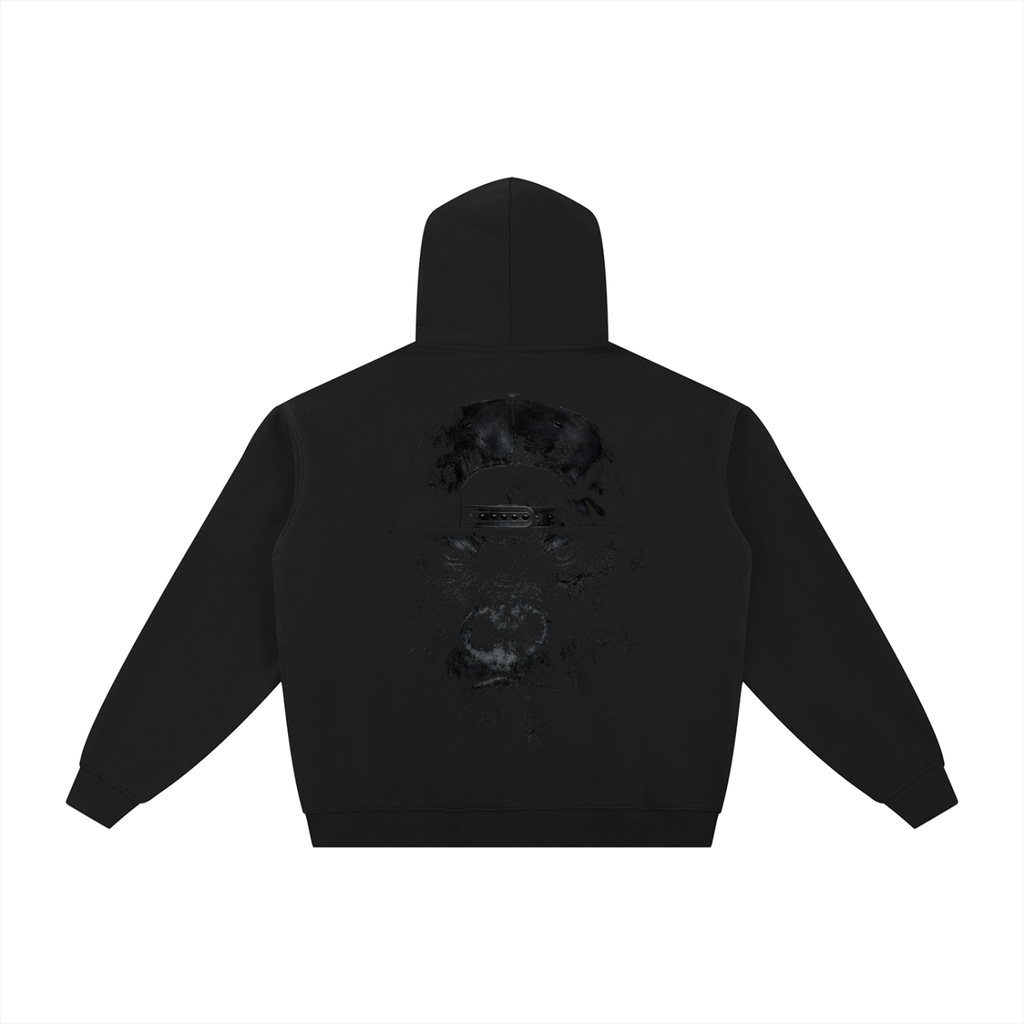 Black out Beast Zip-Through Hoodie