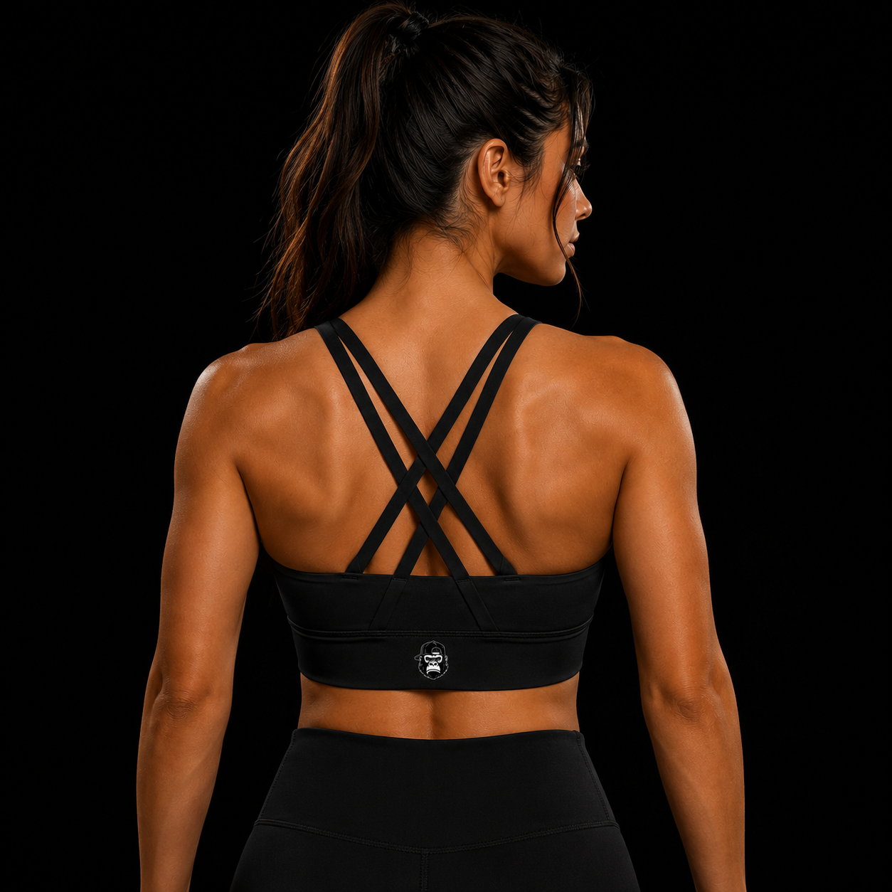 Gorilla Army Strappy Criss-Cross Sports Bra