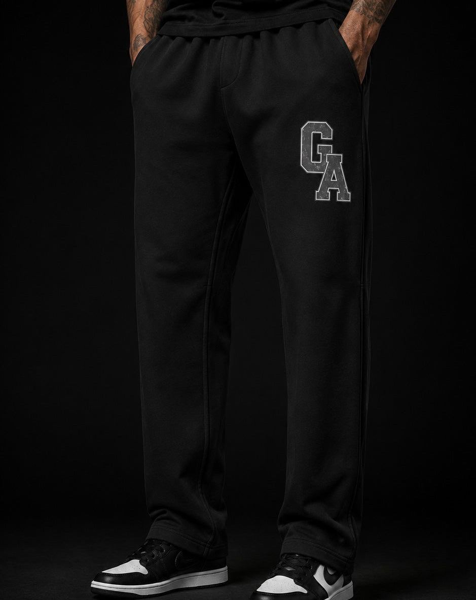 Unisex Tapered Straight Hem Sweatpants