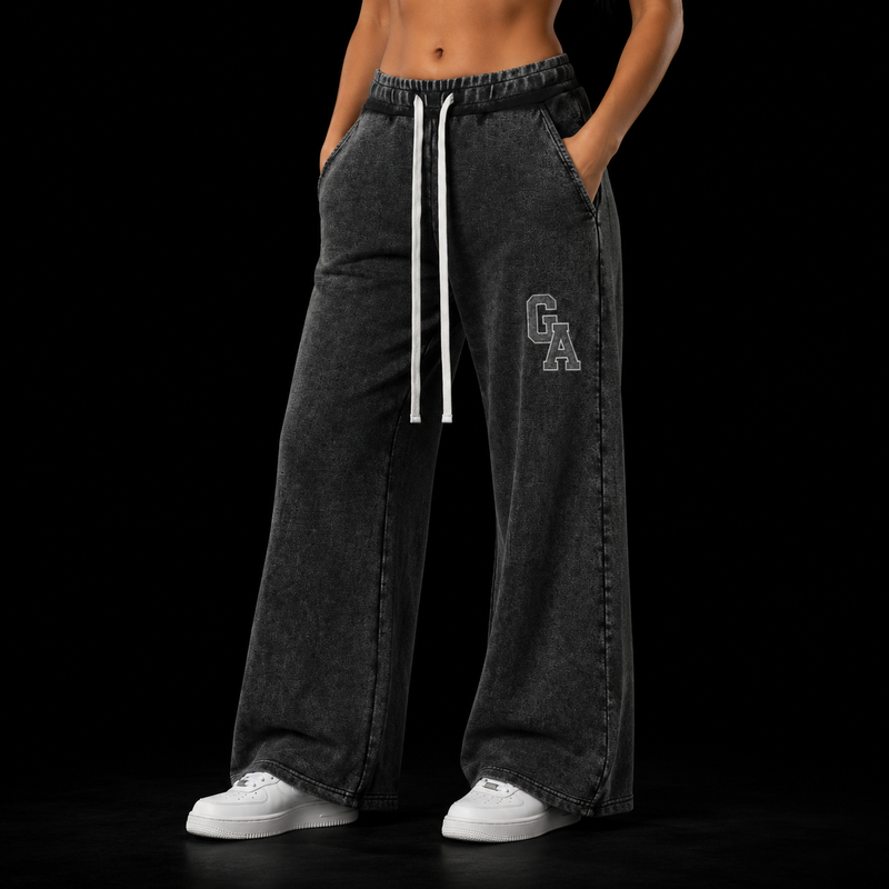 Women’s Mineral Wash Flared Leg Sweatpants