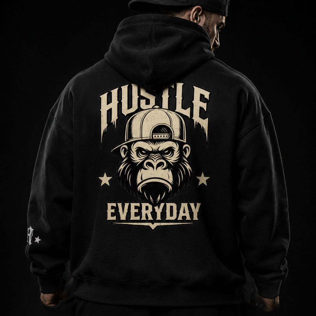 Hustle Everyday Oversize Fleeced Hoodie