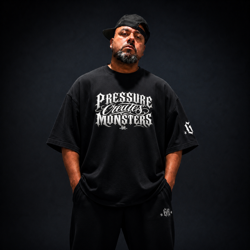 Pressure Creates Monsters Oversized Tee
