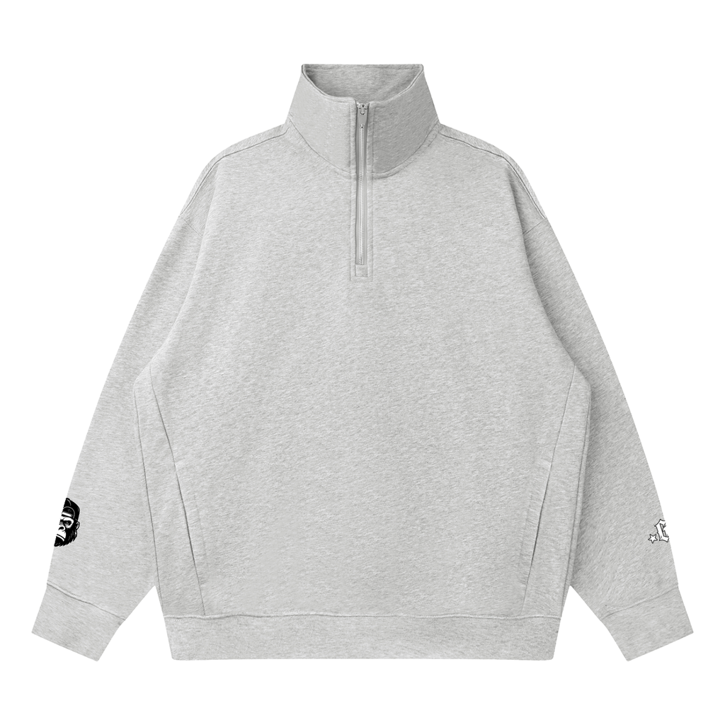 Quarter-Zip Drop Shoulder Sweatshirt