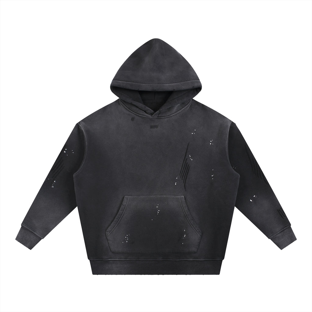 Loyalty Vintage Washed Frayed Fleece Hoodie