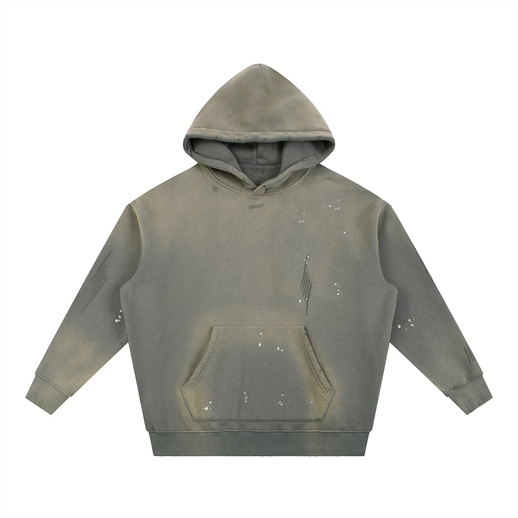 Loyalty Vintage Washed Frayed Fleece Hoodie