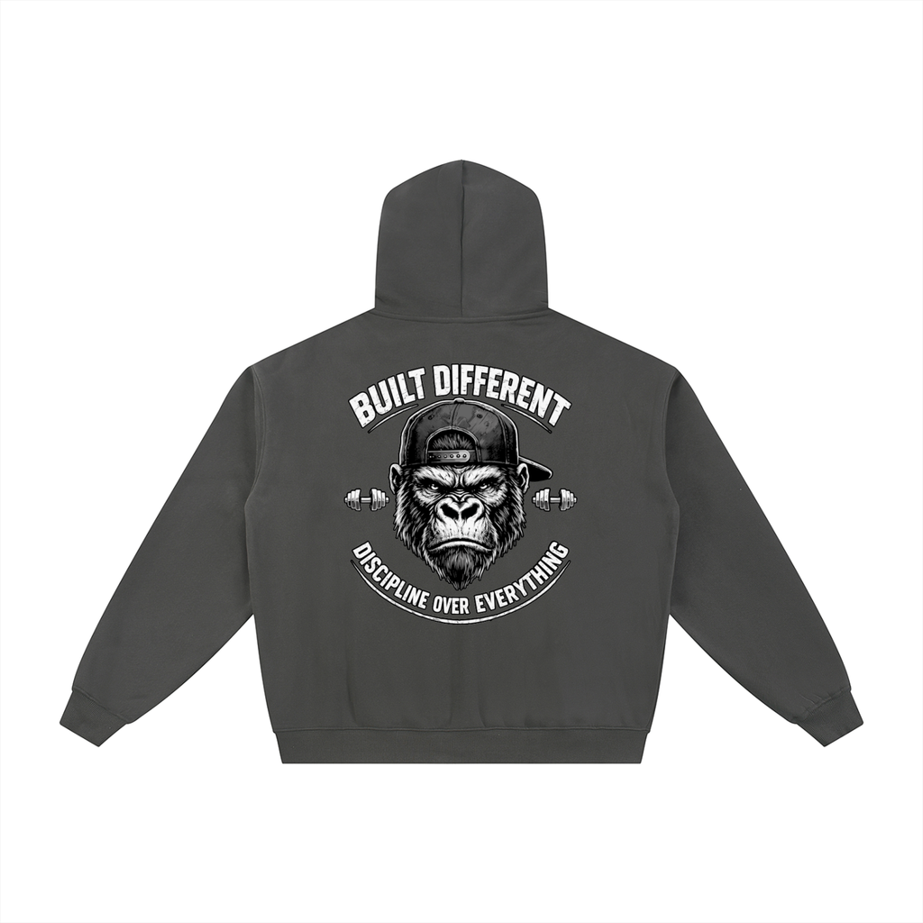 Built Different Fleece Zip-Through Hoodie