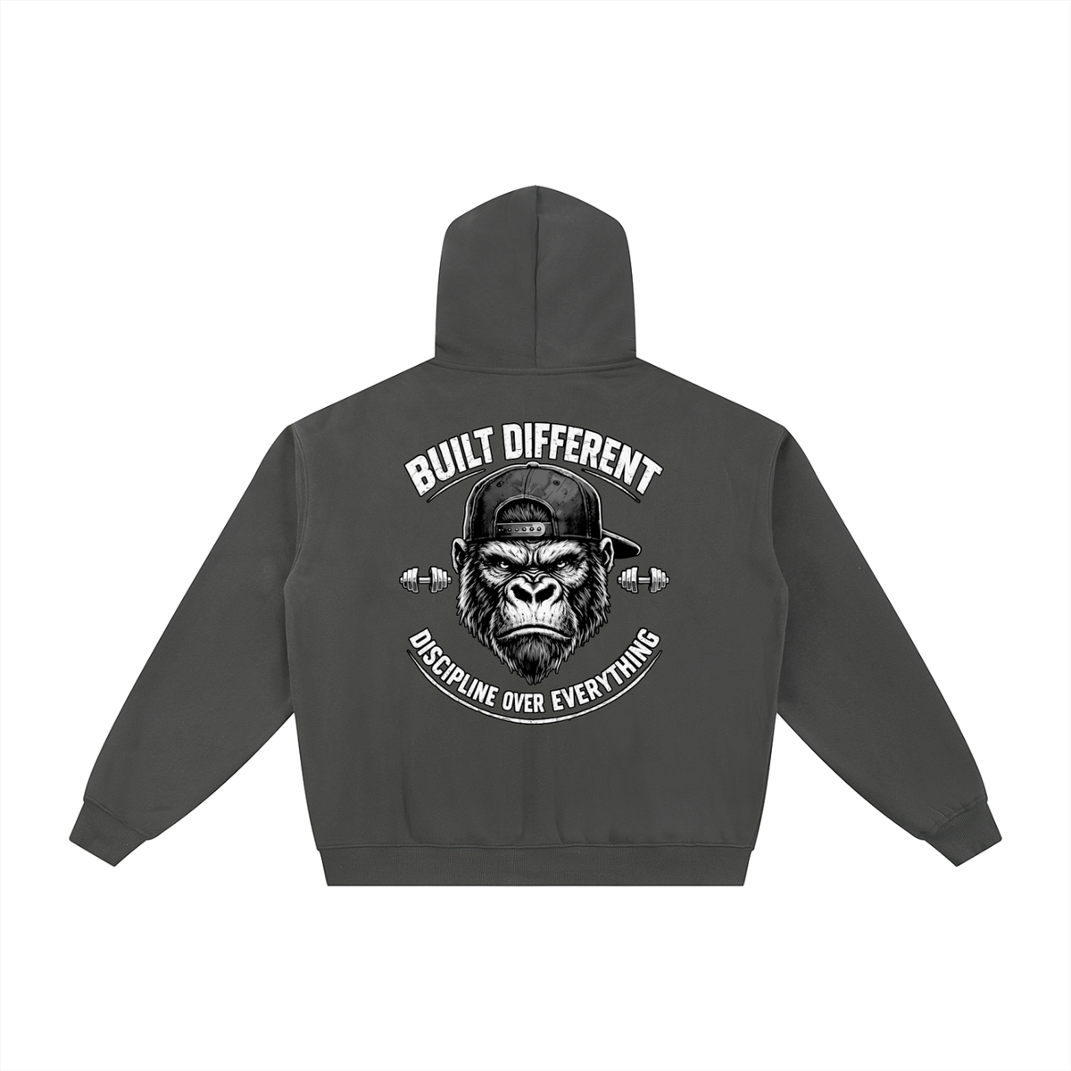 Built Different Fleece Zip-Through Hoodie