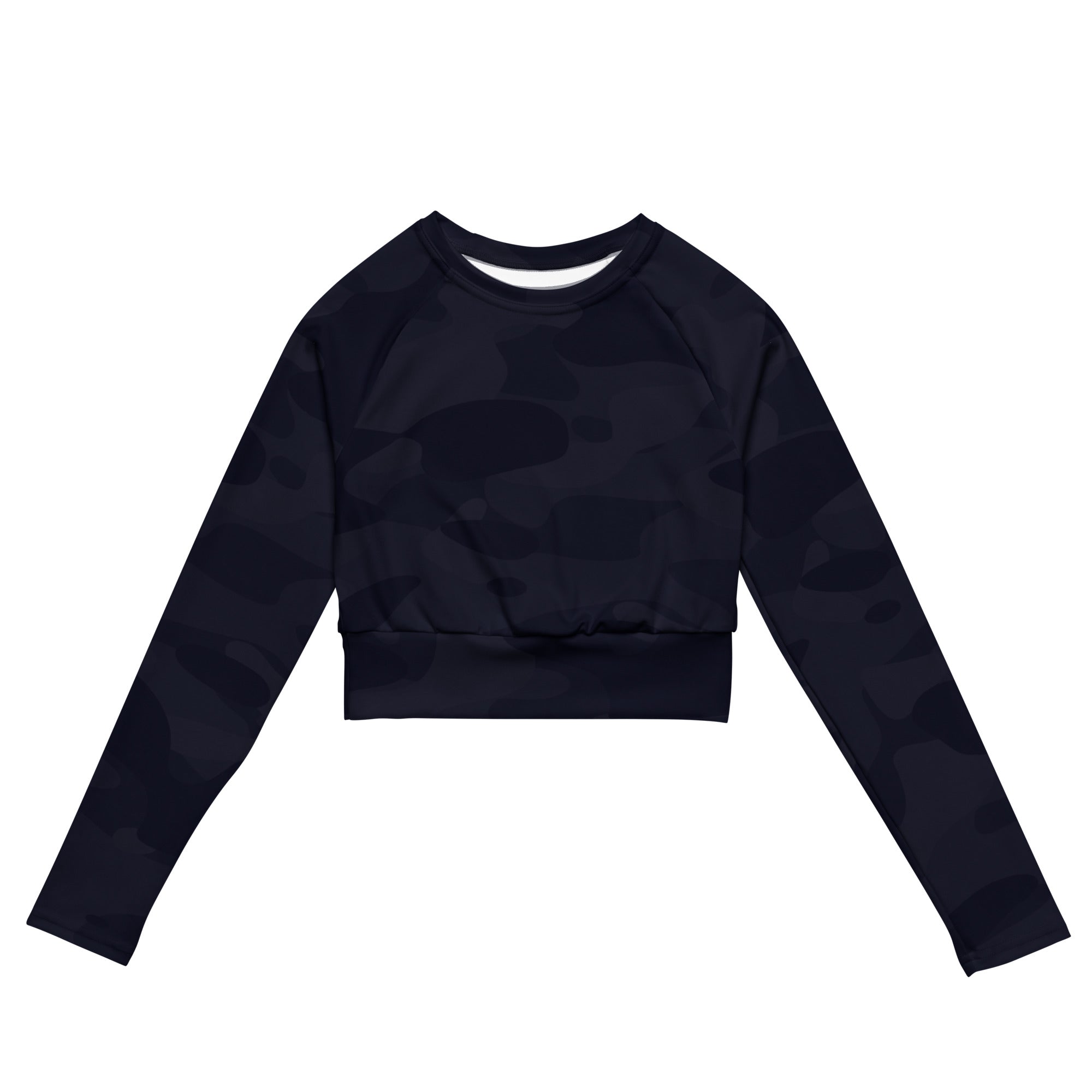 GA Blue Recycled long-sleeve crop top