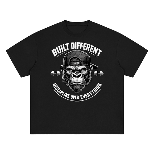Built Different Men's Quick Dry Drop Shoulder T-Shirt