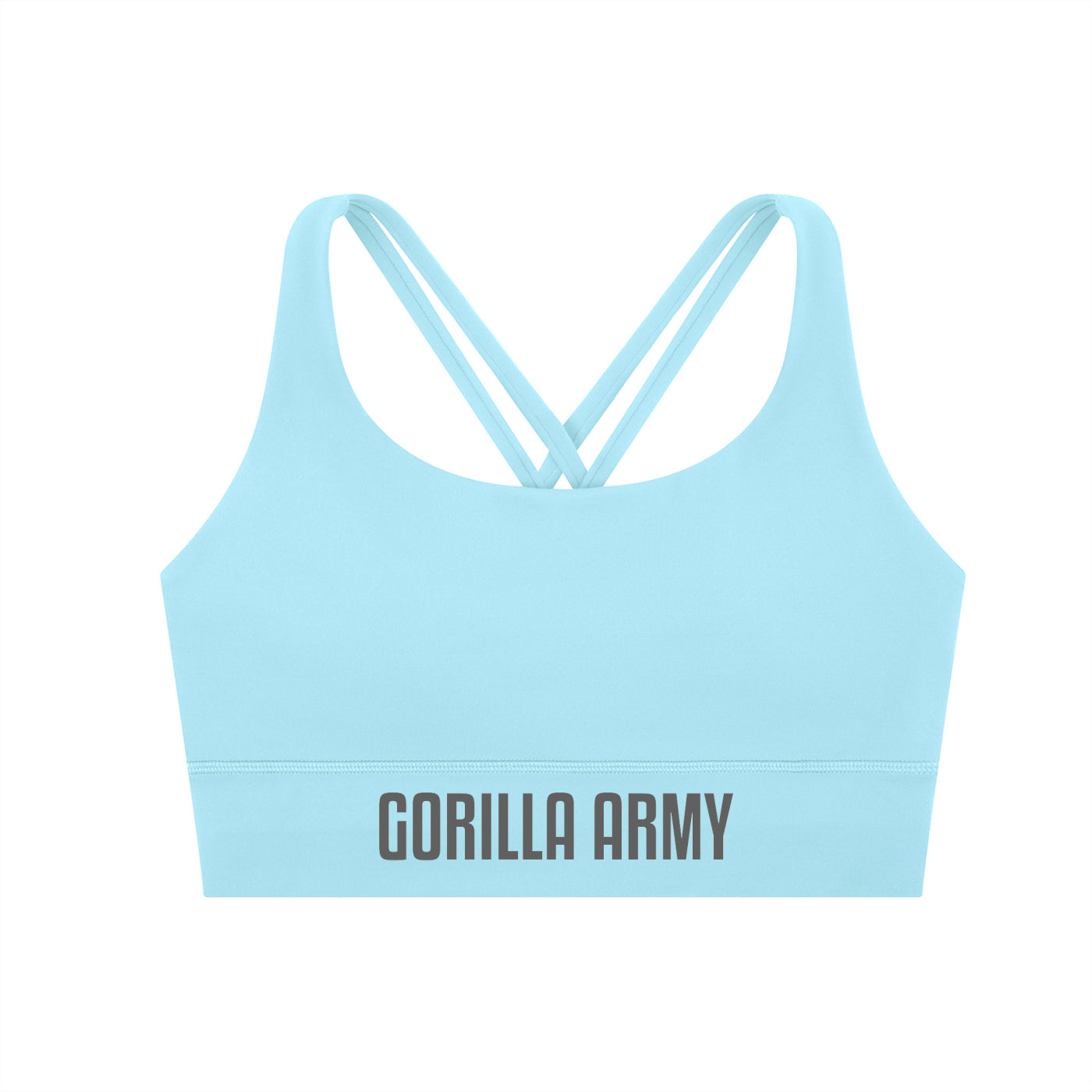 Gorilla Army Strappy Criss-Cross Sports Bra