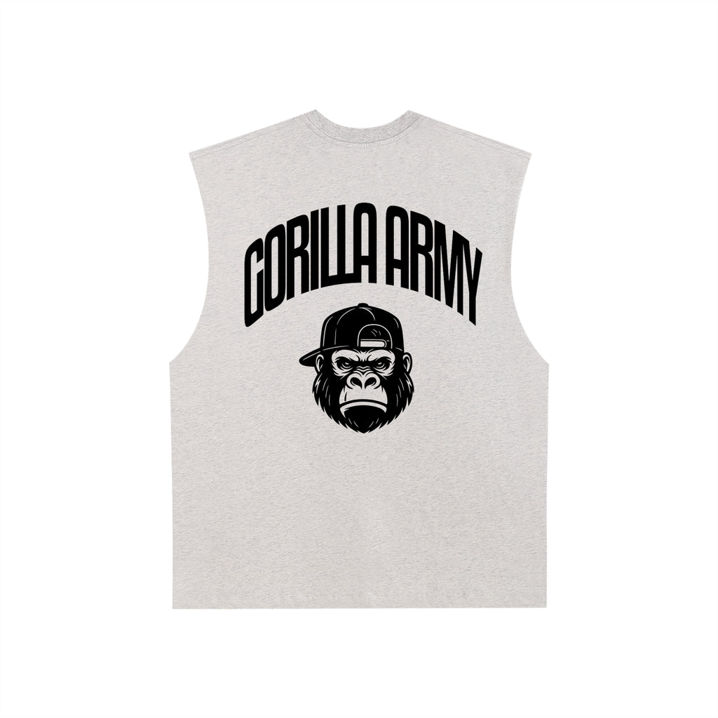 Gorilla Army Street Division Raw Edge Cotton Tank Top