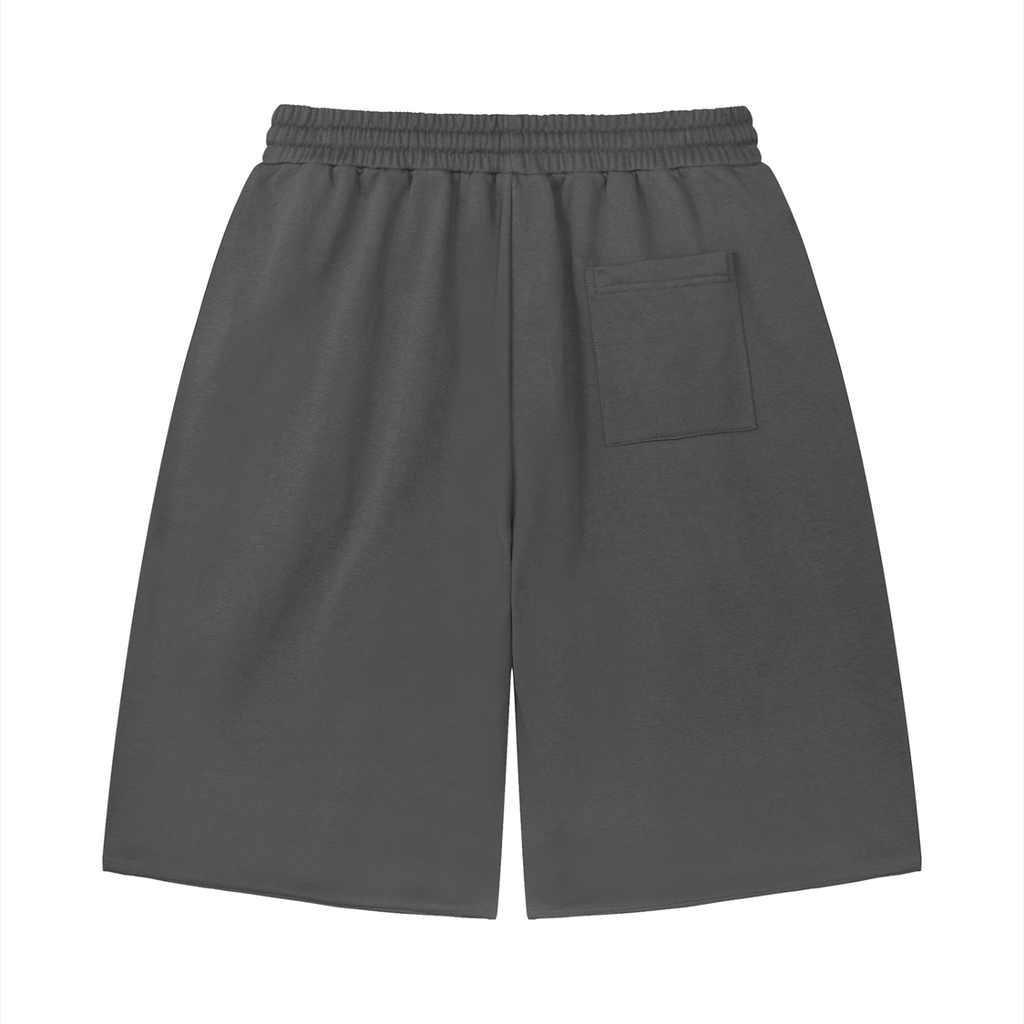 Unisex Loose Raw Edge Shorts