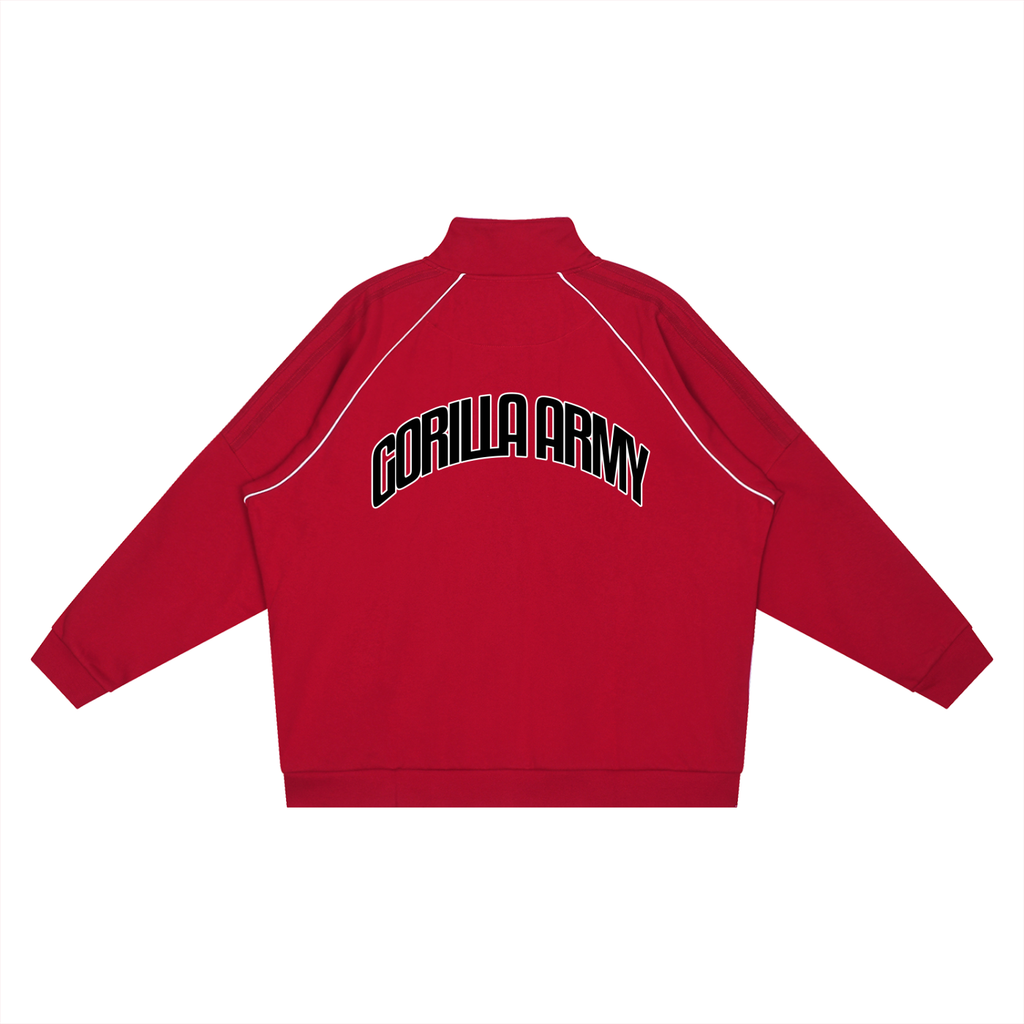 Reflection Striped Raglan Sleeve  Jacket