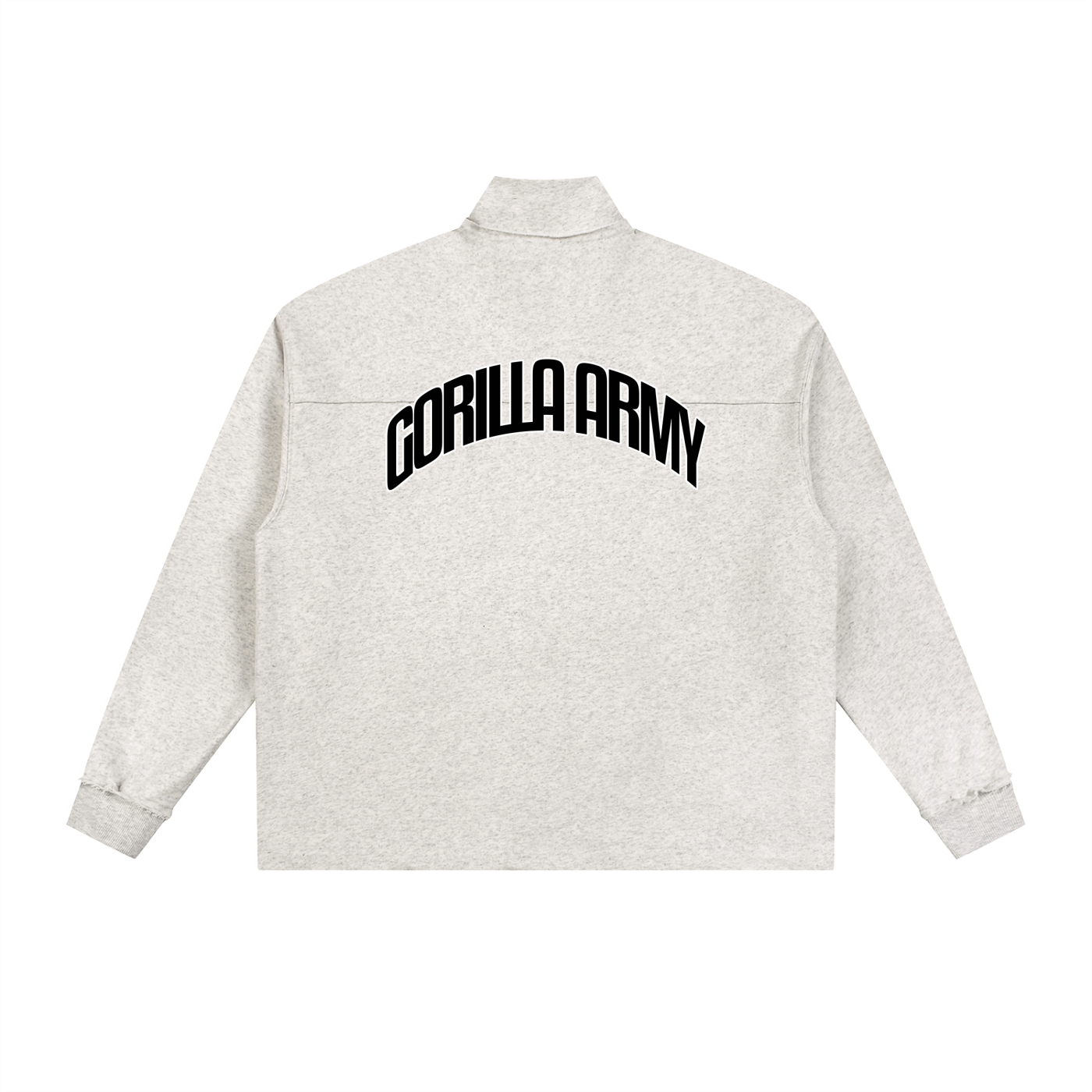 Half-Zip Rolled Edge Fleece Sweatshirt