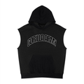 Unisex Panel Mesh Sleeveless Hoodie