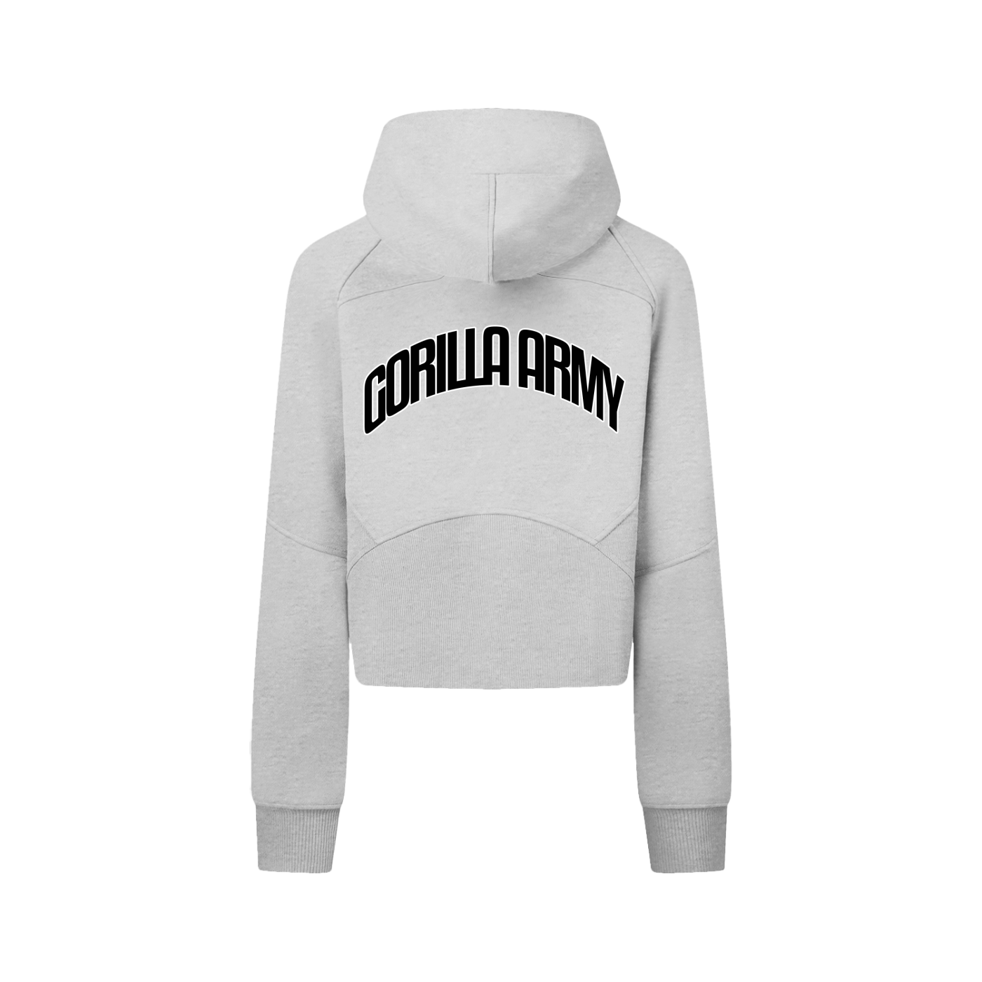 Cropped Zip-Through Hoodie
