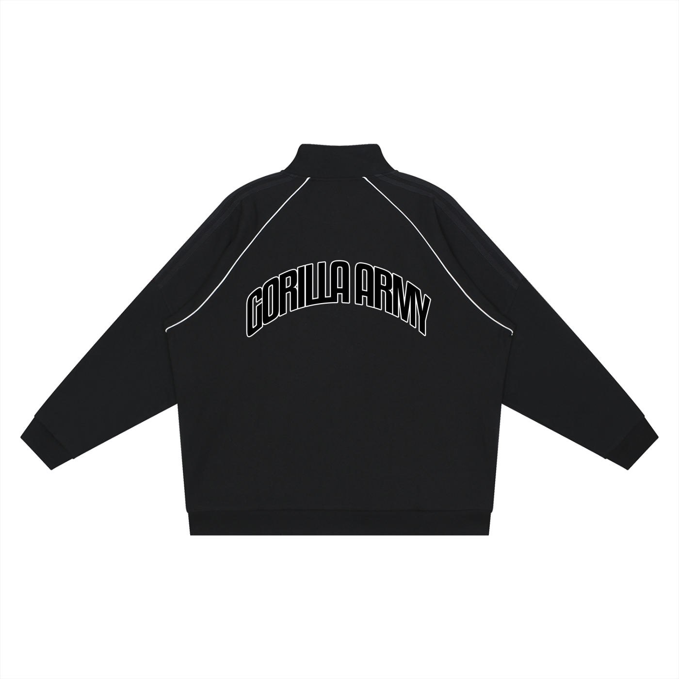 Reflection Striped Raglan Sleeve  Jacket
