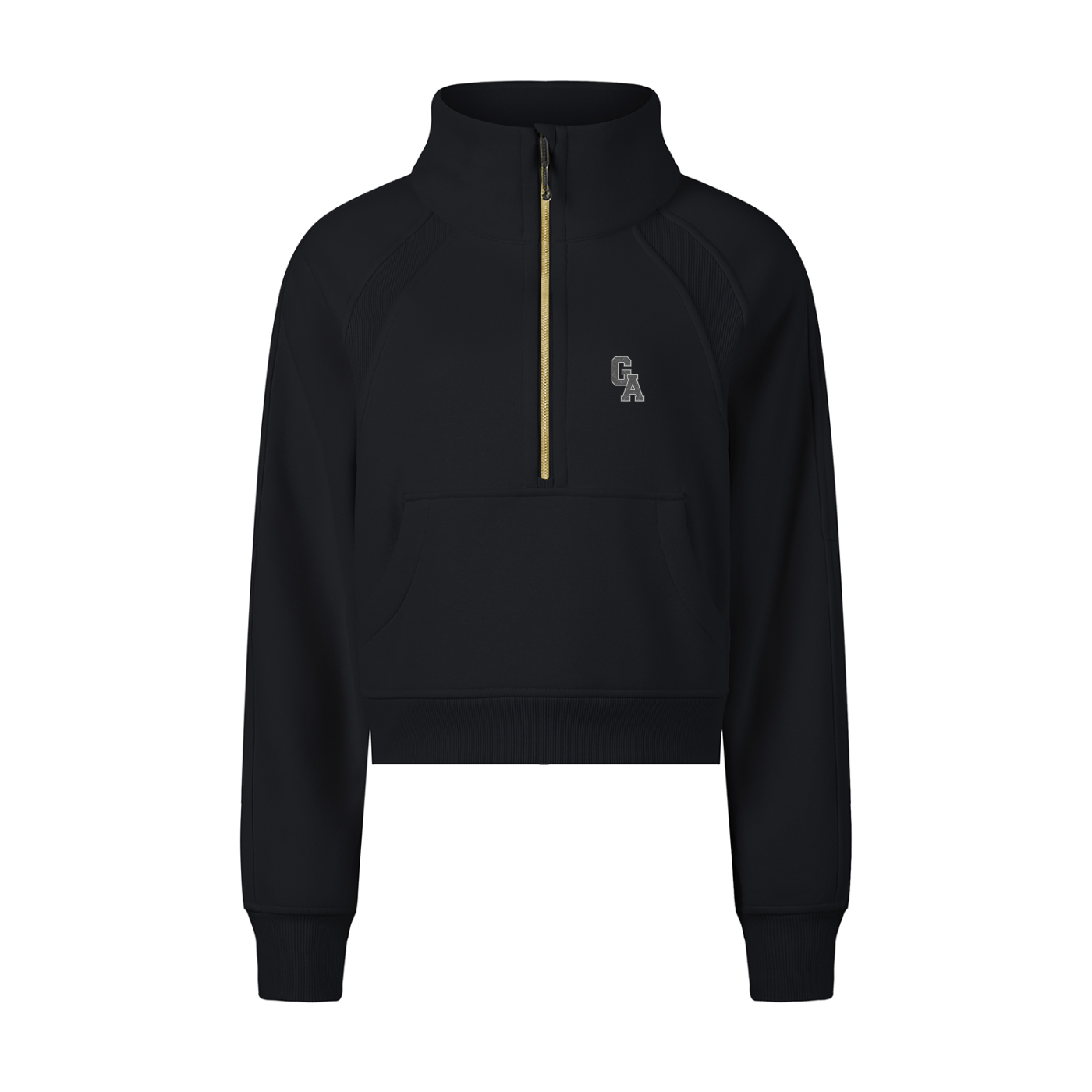 Cropped Half-Zip Sweatshirt