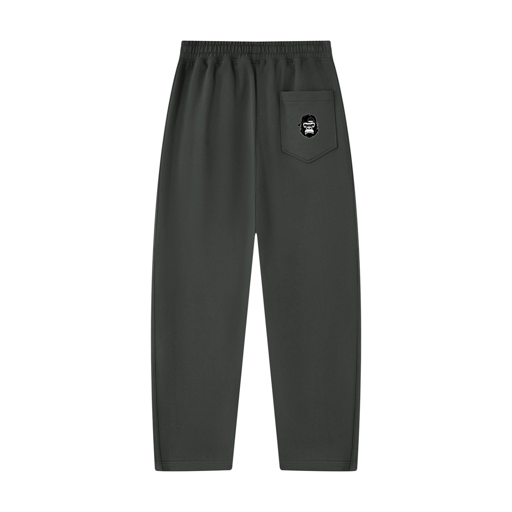 Unisex Tapered Straight Hem Sweatpants
