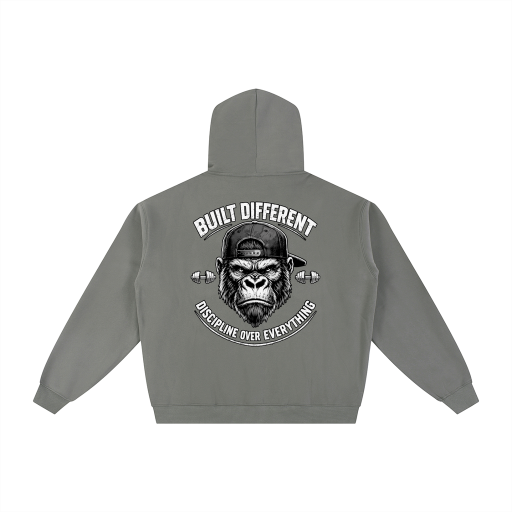 Built Different Fleece Zip-Through Hoodie
